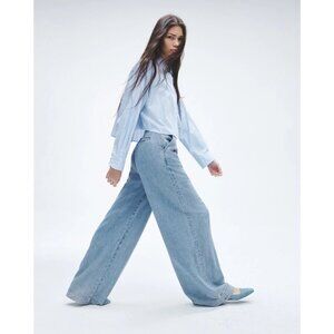 rag & bone Featherweight Abigail Pleated Pants jeans size 26